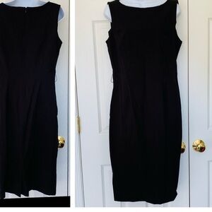 ShapeFX Sleek Black Cotton Sheath size 6